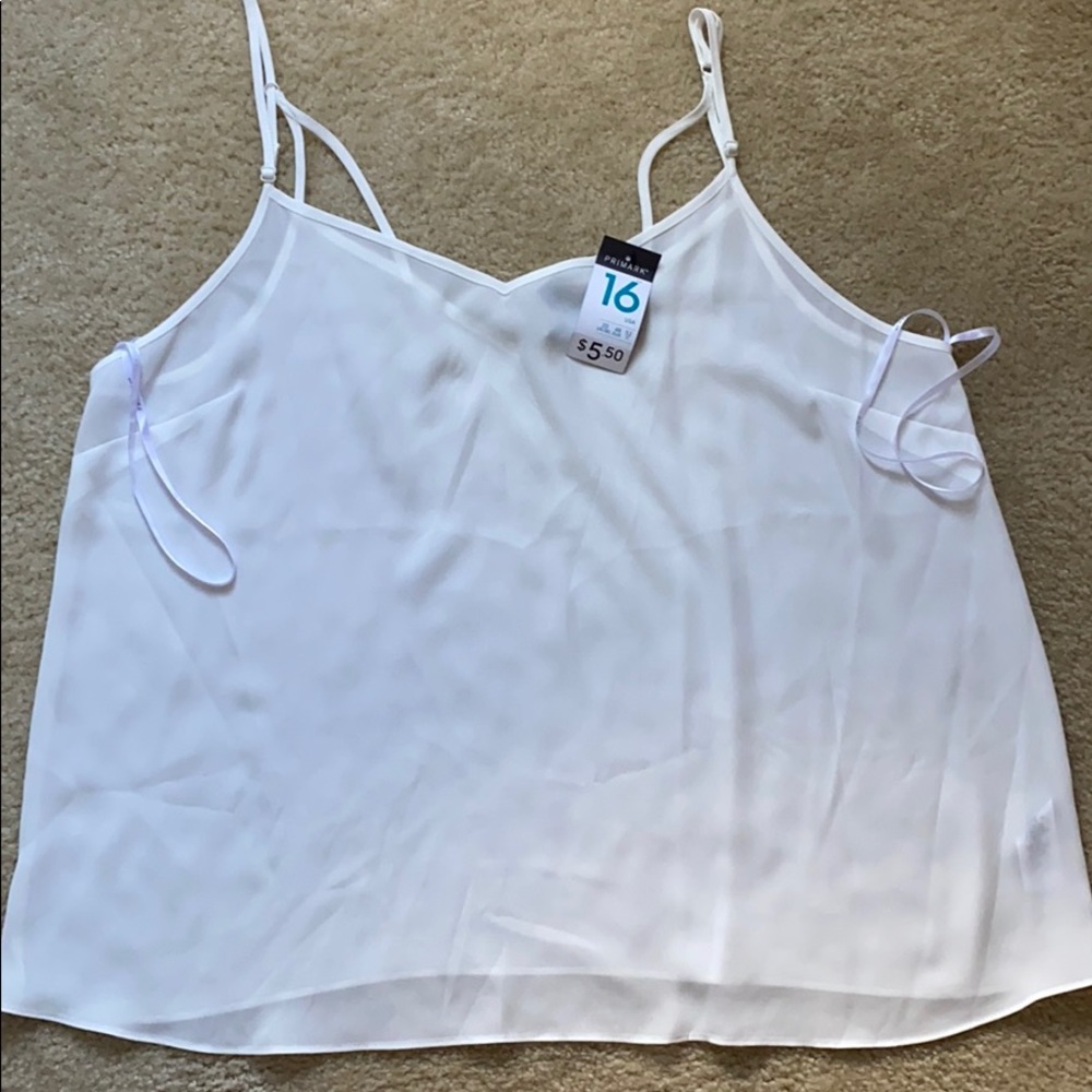 NWT White tank